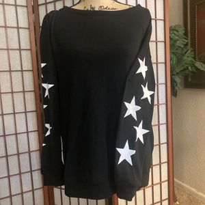 Black Sweatshirt with Stars